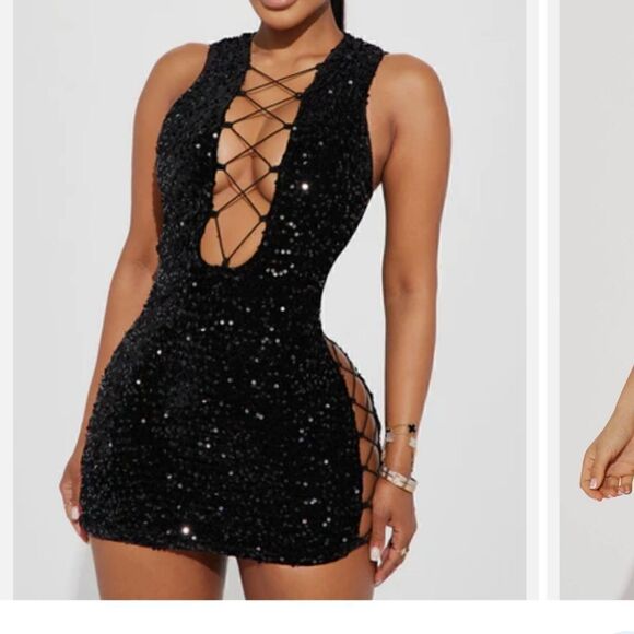 Sparkly dress - perfect for night out party dress s/m/L - Picture 5 of 13